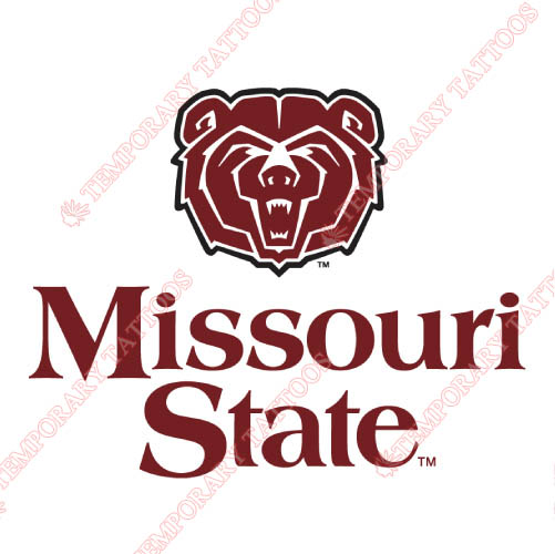 Missouri State Bears Customize Temporary Tattoos Stickers NO.5138